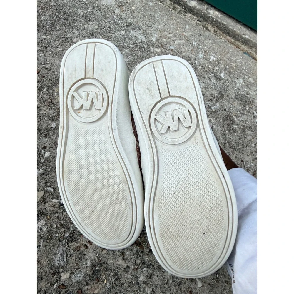 Michael Kors Kids Jem Rachel Rose Gold Glitter Slip On‎ Sneakers Size 9 Toddler